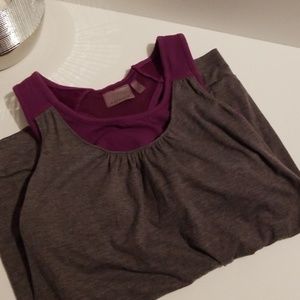Athleta 2 in 1 Sports Bra Tank Top Yoga
